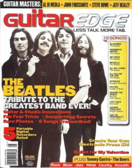Beatles Books - Guitar Edge Magazine (July/Aug 2008) (The Beatles: Tribute To The Greatest Band