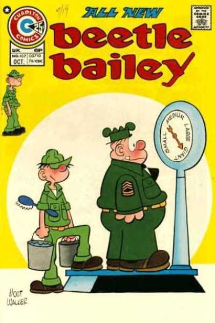 Beetle Bailey 107 - All New - Balance - Cuaditon Comics - Soldier - Authority
