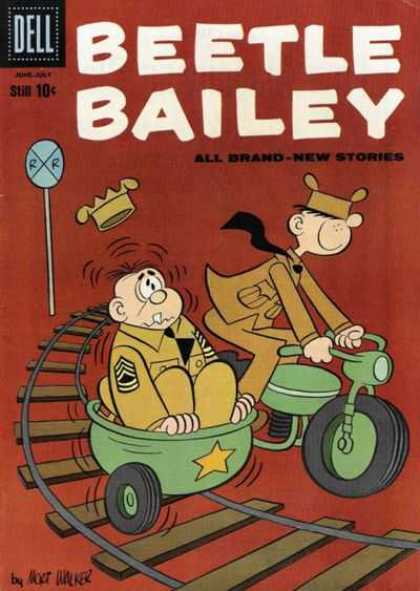 Beetle Bailey 27 - Army - Military - Uniforms - Motorcycle - Sidecar