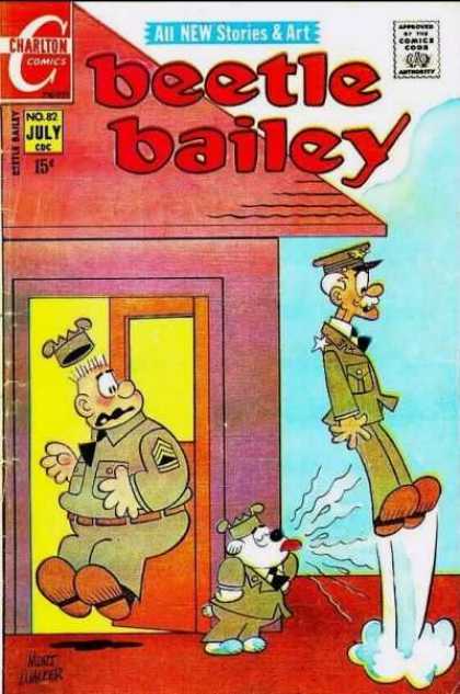 Beetle Bailey 82 - All New Stories U0026 Art - Charlton Comics - Comics Code - July Cdc - Dog