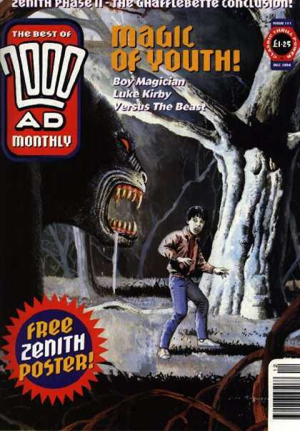 Best of 2000 AD 111 - Magic Of Youth - Boy Magician - Luke Kirby - Yersus The Beast - Free Zenith Poster