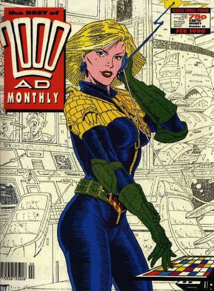 Best of 2000 AD 53 - Control Room - Speaker - Antennae - Wire - Blond Girl