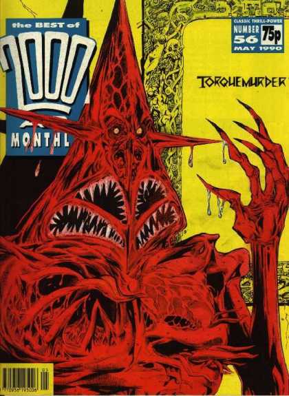 Best of 2000 AD 56 - Four Mouths - Red Evil - Dripping Claws - Razor Sharp Fangs - Beady Yellow Eyes