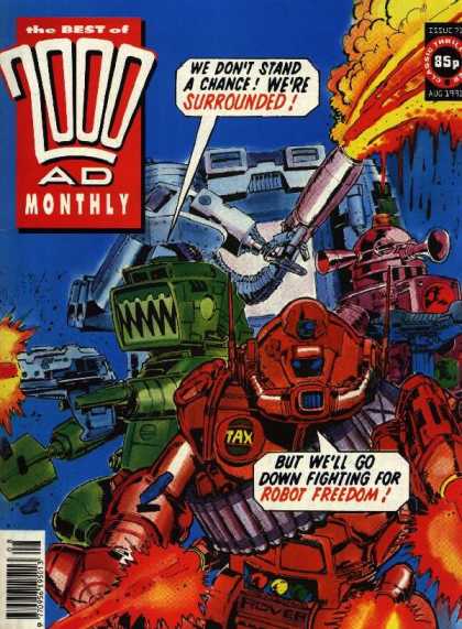 Best of 2000 AD 71 - Robots - Fire - Laser Guns - Fighting - Bullets
