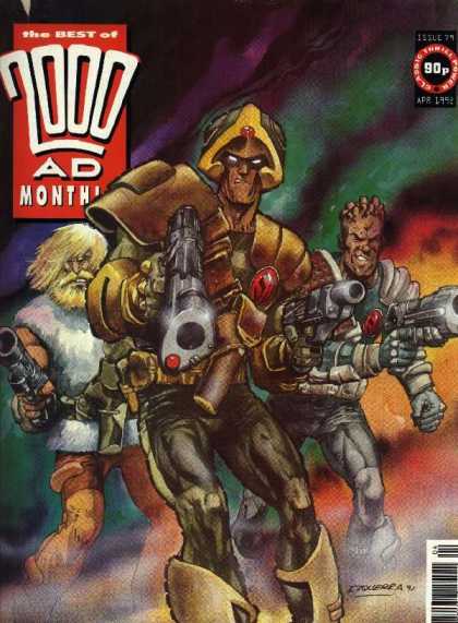 Best of 2000 AD 79 - Alien Soldier - Big Guns - Who In Charge - Rainbow Background - Hero Patrol