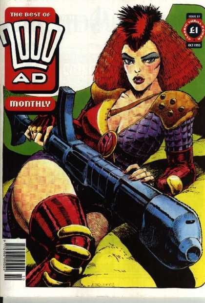 Best of 2000 AD 97 - Giant Gun - Fangs - Red Hair - Armor - Scales