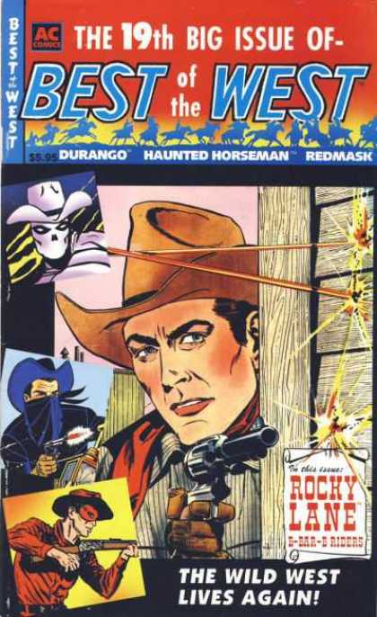 Best of the West 19 - Rocky Lane - 19th Big Issue - Gunfight - Mask