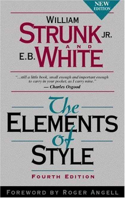Bestsellers (2006) - The Elements of Style, Fourth Edition by William Strunk Jr.