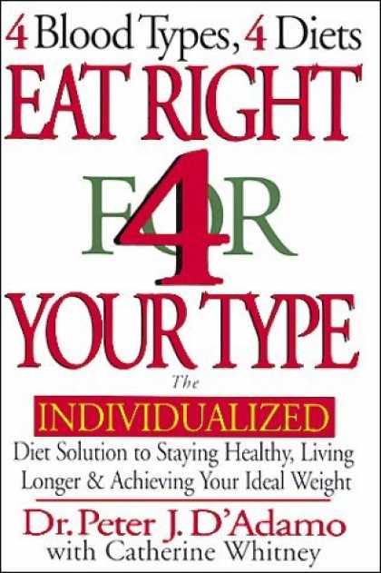 Bestsellers (2006) - Eat Right 4 Your Type: The Individualized Diet Solution to Staying Healthy, Livi