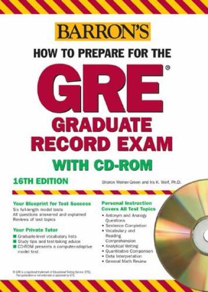 Bestsellers (2006) - How to Prepare for the GRE with CD-ROM (Barron's How to Prepare for the Gre Grad