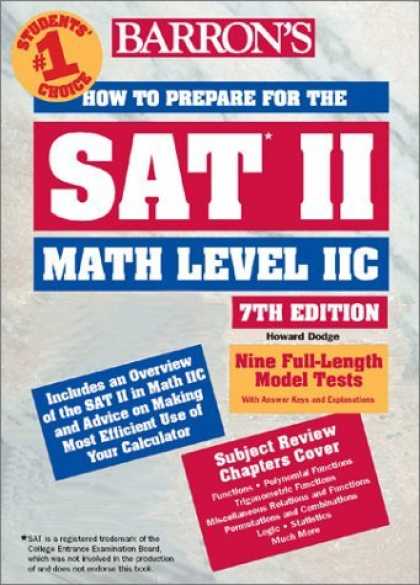 Bestsellers (2006) - How to Prepare for the SAT II Math Level II C by Howard Dodge