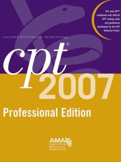 Bestsellers (2007) - CPT 2007 Professional Edition (Cpt / Current Procedural Terminology (Professiona