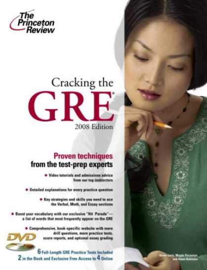 Bestsellers (2007) - Cracking the GRE with DVD, 2008 Edition (Graduate Test Prep) by Princeton Review