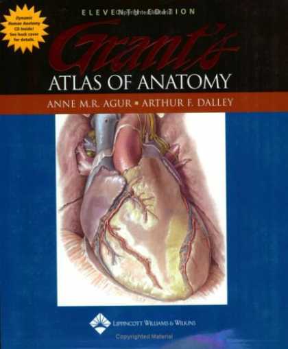 Bestsellers (2007) - Grant's Atlas of Anatomy by Anne MR Agur