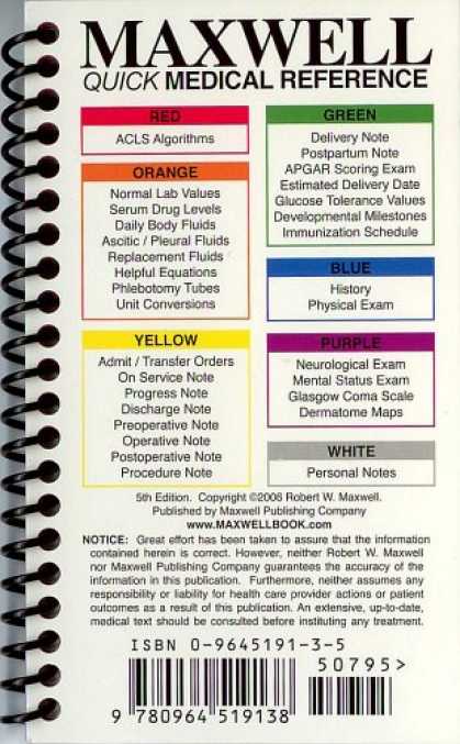 Bestsellers (2007) - Maxwell Quick Medical Reference (Maxwell, Quick Medical Reference Maxwell, Quick