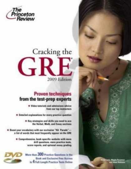 Bestsellers (2008) - Cracking the GRE with DVD, 2009 Edition (Graduate Test Prep) by Princeton Review