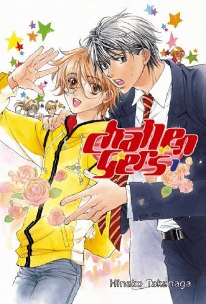 Bestselling Comics (2006) - Challengers v01 (Boys' Love) by Hinako Takanaga - Stars - Lovers - Suit - Manga - Roses