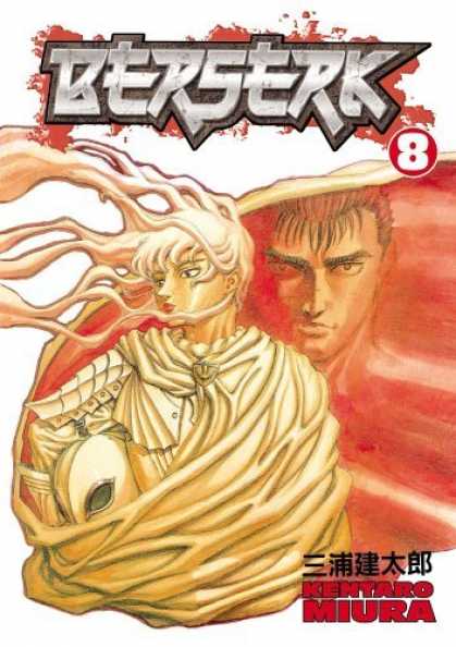 Bestselling Comics (2006) - Berserk Volume 8 (Berserk (Graphic Novels)) by Kentaro Miura - Kentaro - Miura - Spiked Bangs - White Cape - Flowing Hair