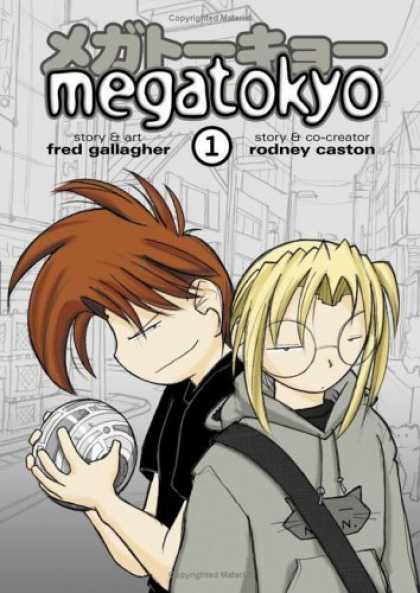 Bestselling Comics (2006) - Megatokyo, Vol. 1 by Fred Gallagher - Fred Gallagher - Rodney Caston - Brown-haired Boy - Blond-haired Boy With Glasses - Schoolboys