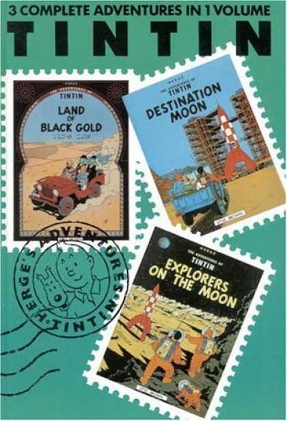 Bestselling Comics (2006) - Adventures of Tintin: Land of Black Gold / Destination Moon / Explorers on the M - Tintin - Destination Moon - Land Of Black Gold - Explorers On The Moon - Herges Adventures