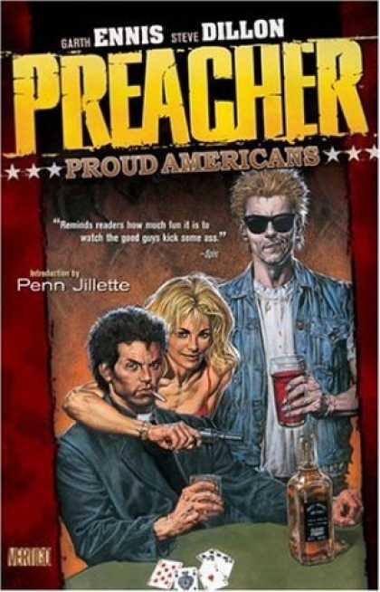 Bestselling Comics (2006) - Preacher Vol. 3: Proud Americans by Garth Ennis - Penn Jillette - The Poker Table - Dirty Minds - Taste Of Aces - Tell Me About The Money