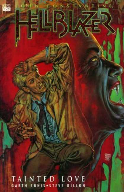 Bestselling Comics (2006) - Hellblazer: Tainted Love (Hellblazer (Graphic Novels)) by Garth Ennis - Vampire - Fangs - Tainted Love - Blood - Dillon
