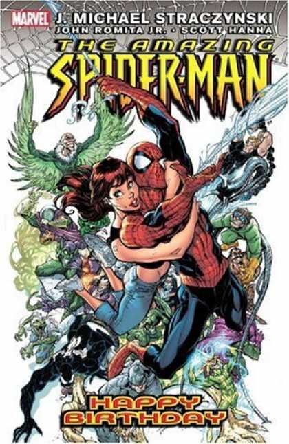 Bestselling Comics (2006) - Amazing Spider-Man Vol. 6: Happy Birthday by J. Michael Straczynski - J Michael Straczynski - John Romita Jr - Scot Hanna - Happy Birthday - Spiderman Saving Woman