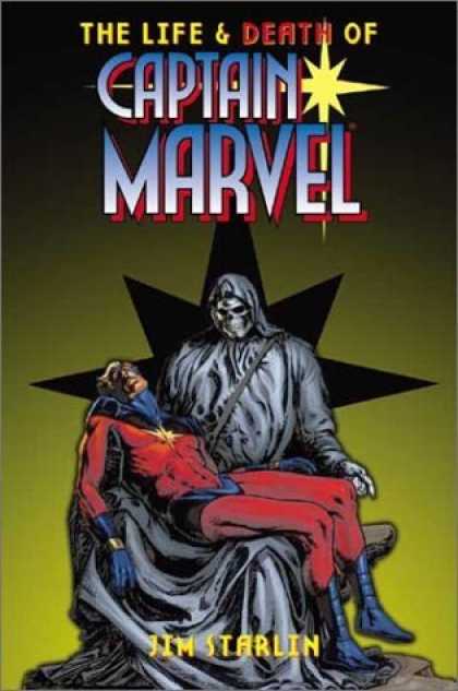 Bestselling Comics (2006) - Life And Death Of Captain Marvel TPB by Jim Starlin - Death - Captain Marvel - Grim Reaper - Black Robes - Sad