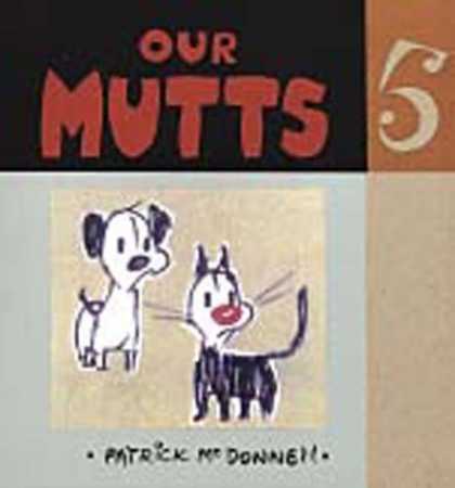 Bestselling Comics (2006) - Our Mutts Five by Patrick McDonnell - Dog - Cat - Sketch - Squares - Brown