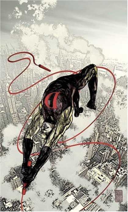 Bestselling Comics (2006) - Daredevil Vol. 11: Golden Age by Brian Michael Bendis - Rope - Smoke - Legs - Arms - Buildings