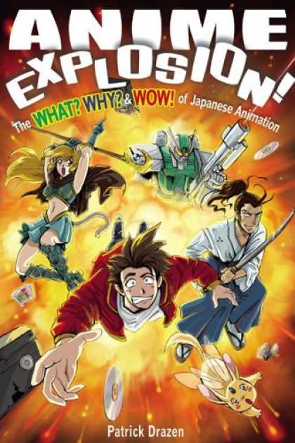 Bestselling Comics (2006) - Anime Explosion! The What? Why? & Wow! of Japanese Animation by Patrick Drazen - Sword - Fire - Fighting - Robot - Man