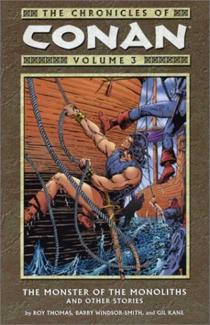 Bestselling Comics (2006) - The Monster of the Monoliths and Other Stories (Chronicles of Conan, Book 3) by - Ships - Boarding Action - Conan - Monster Of The Monoliths - Roy Thomas