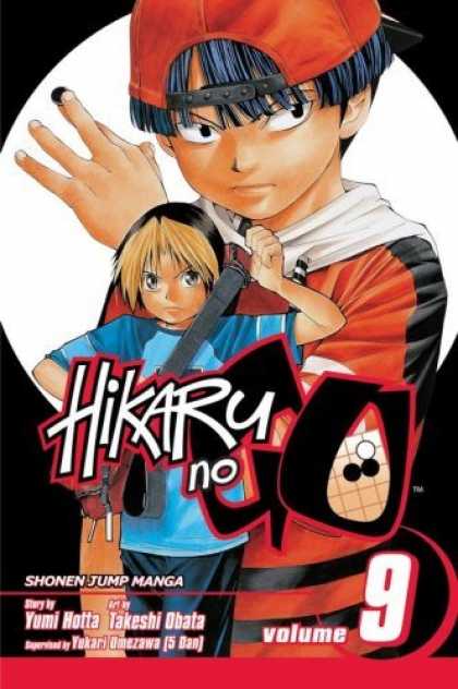 Bestselling Comics (2006) - Hikaru No Go, Volume 9 (Hikaru No Go (Graphic Novels)) by Yumi Hotta - Black Hair - Red Cap - Coin - White Circle - Blonde Hair