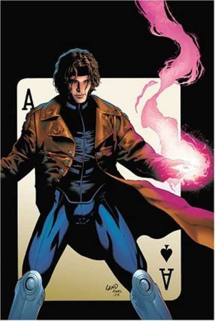 Bestselling Comics (2006) - Gambit: House of Cards (X-Men) by John Layman - Playing Card - Pink Smoke - Ace Of Spades - Long Jacket - Man