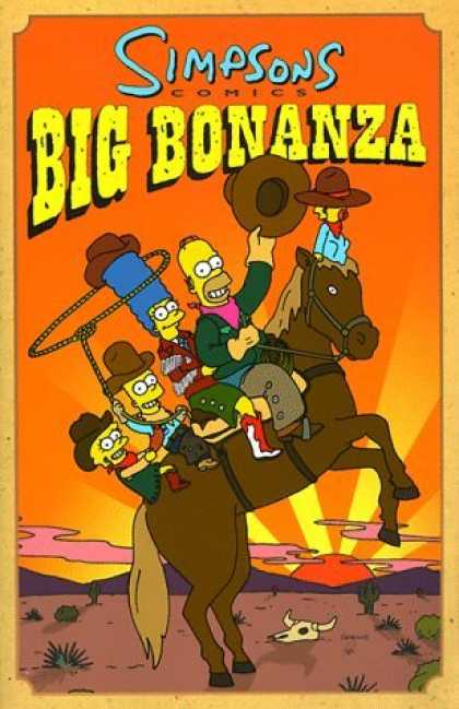 Bestselling Comics (2006) - Simpson's Big Bonanza by Matt Groening - Simpsons - Big Bonanza - Homer - Bart - Wild Wild West