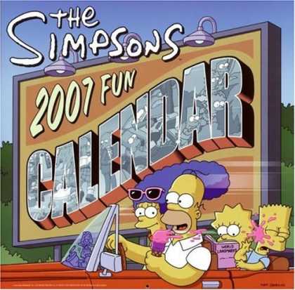 Bestselling Comics (2006) - The Simpsons 2007 Fun Calendar (Simpsons (Harper)) by Matt Groening