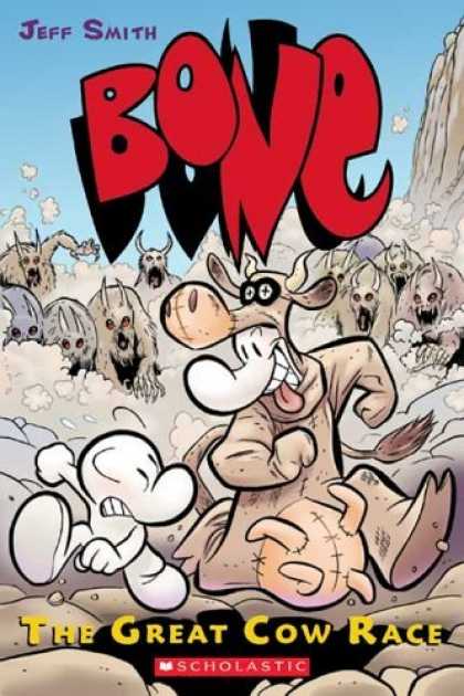 Bestselling Comics (2006) - Bone Volume 2: The Great Cow Race by Jeff Smith - Bone - Jeff Smith - The Great Cow Race - Stampede - Cow Costume