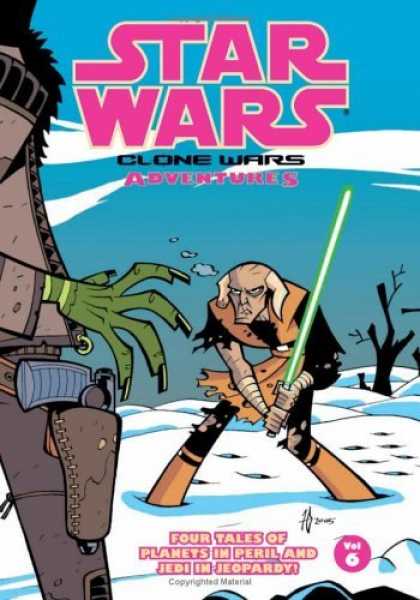 Bestselling Comics (2006) - Star Wars: Clone Wars Adventures, Vol. 6 by Haden Blackman - Clone Wars - Light Saber - Jedi - Planets In Peril - Volume 6