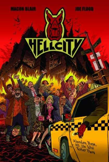 Bestselling Comics (2006) - Hellcity by Macon Blair - Taxi Cab - Fire - Burning - Pain - Agony