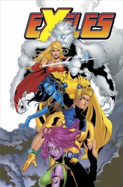 Bestselling Comics (2006) - Exiles: A Blink In Time (Marvel Heroes) by Chuck Austen - Eyiles - Creatures - Women Warriors - Sword - Smoke