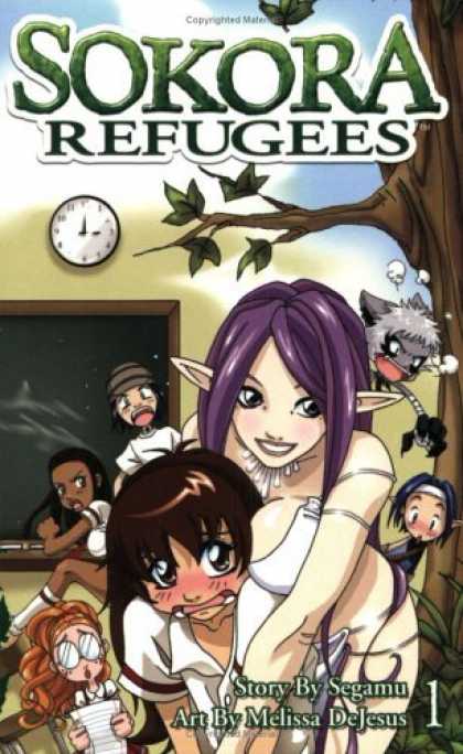 Bestselling Comics (2006) - Sokora Refugees, Vol. 1 by Segamu - Elves - Trees - Shocked Expressions - Clock - Purple Hair