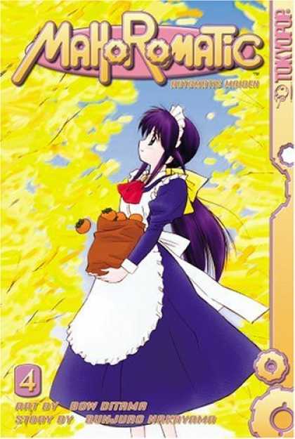 Bestselling Comics (2006) - Mahoromatic: Automatic Maiden, Vol. 4 by Bunjuro Nakayama - Girl - Purple Dress - Apron - Fruit - Sack