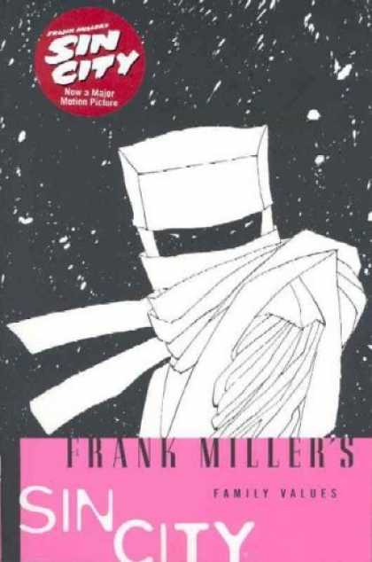 Bestselling Comics (2006) - Family Values (Sin City, Book 5: Second Edition) by Frank Miller - Starry Sky - Ninja - Mask - Night - Pink Banner