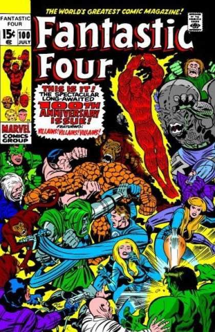 Bestselling Comics (2006) - Essential Fantastic Four, Vol. 5 (Marvel Essentials) by Stan Lee - Anniversary - Group - Marvel - Battle - Human Torch