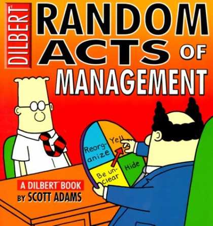 Bestselling Comics (2006) - Random Acts Of Management:A Dilbert Book by Scott Adams - Dilbert - Random Acts Of Management - Scott Adams - Boss - Red Background