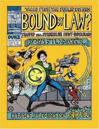 Bestselling Comics (2006) - Bound By Law? (Tales from the Public Domain) by Keith Aoki - Video Camera - Filmmaker - Gavel - Judge - Bad Guy