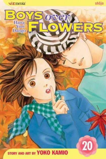 Bestselling Comics (2006) - Boys Over Flowers, Volume 20 (Boys Over Flowers) by Yoko Kamio - Boys Over Flowers - Hana Yori Dango - Shh - Black And White Hat - Leaves