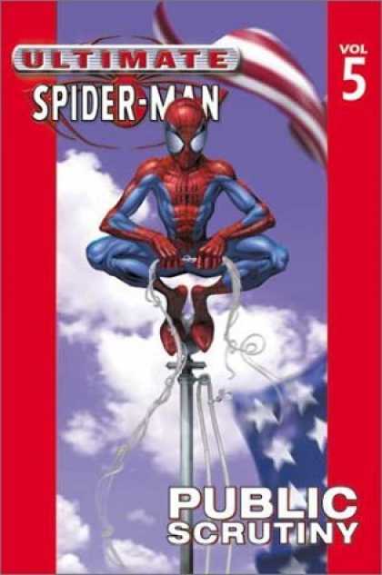 Bestselling Comics (2006) - Ultimate Spider-Man Vol. 5: Public Scrutiny by Brian Michael Bendis - Spidey - Spider-man - Pole - Top - Watching