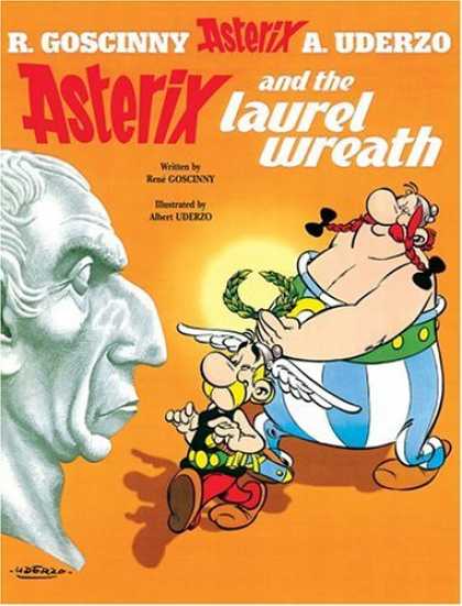 Bestselling Comics (2006) - Asterix and the Laurel Wreath (Asterix) by Rene Goscinny - Cezar - Statue - Winged Had - Braids - Asterix