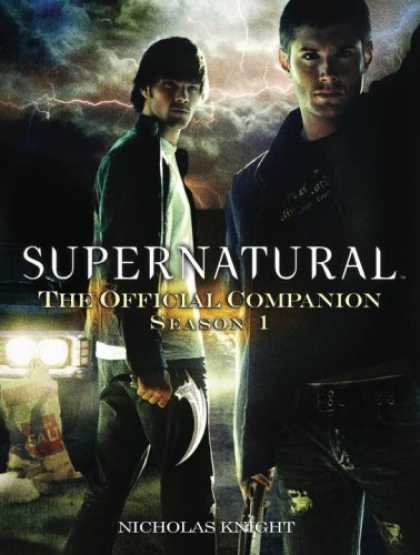 Bestselling Comics (2007) - Supernatural: The Official Companion Season 1 by Nicholas Knight - Knife - Headlights - Clouds - Bag - Lightning